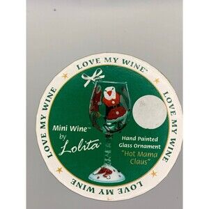 Lolita glass Christmas ournament hot mama clause